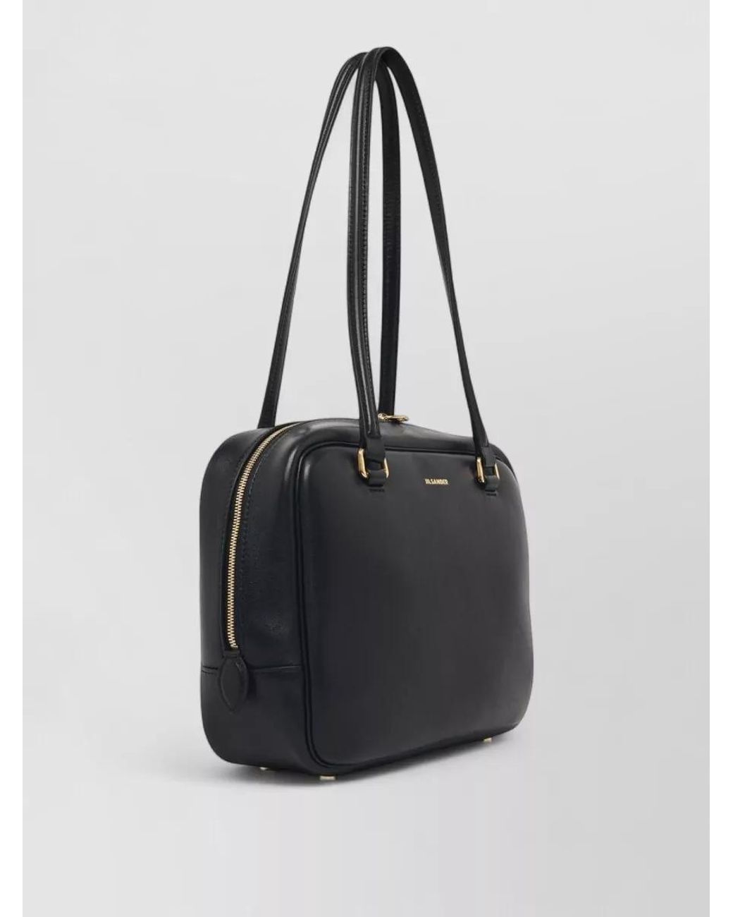 Jil Sander Black Medium Leather Shoulder Bag