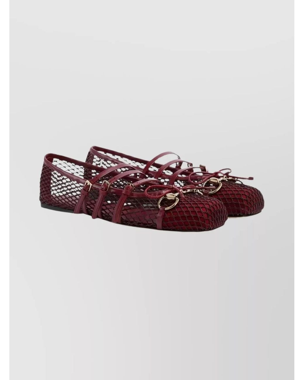 Gucci Multicolor Mesh Ballerina Flats