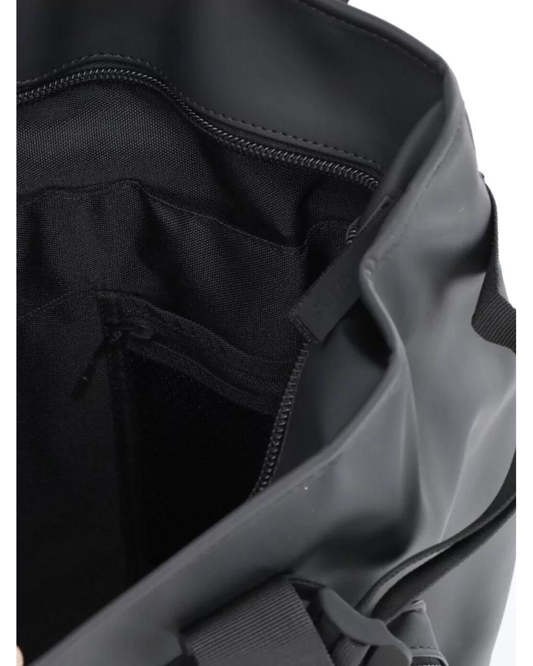 Rains Black Waterproof Backpack for men