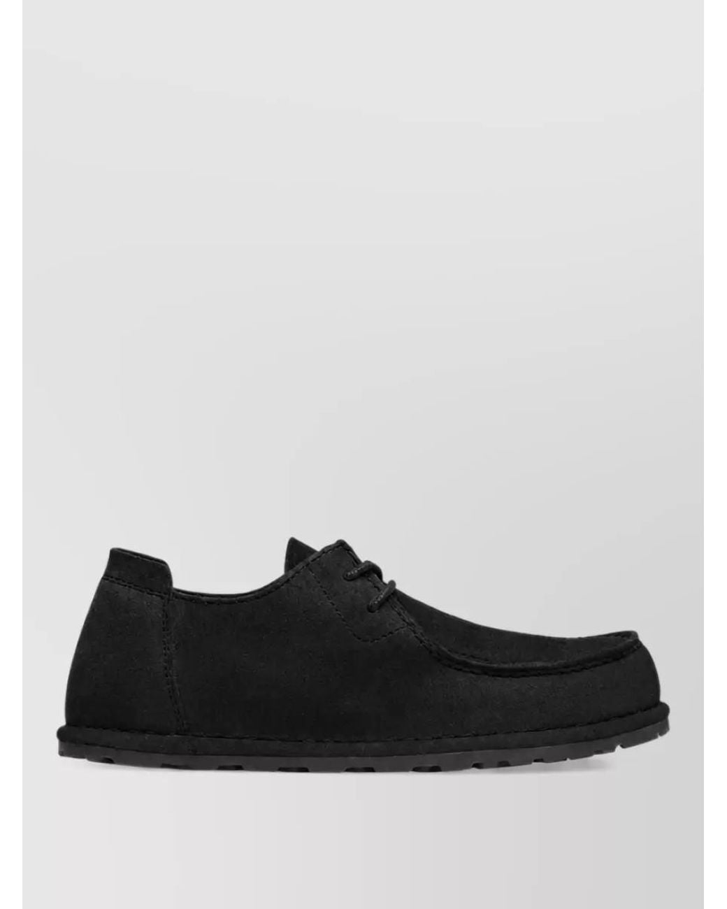 Birkenstock Black Suede Leather Lace-Up Sneakers