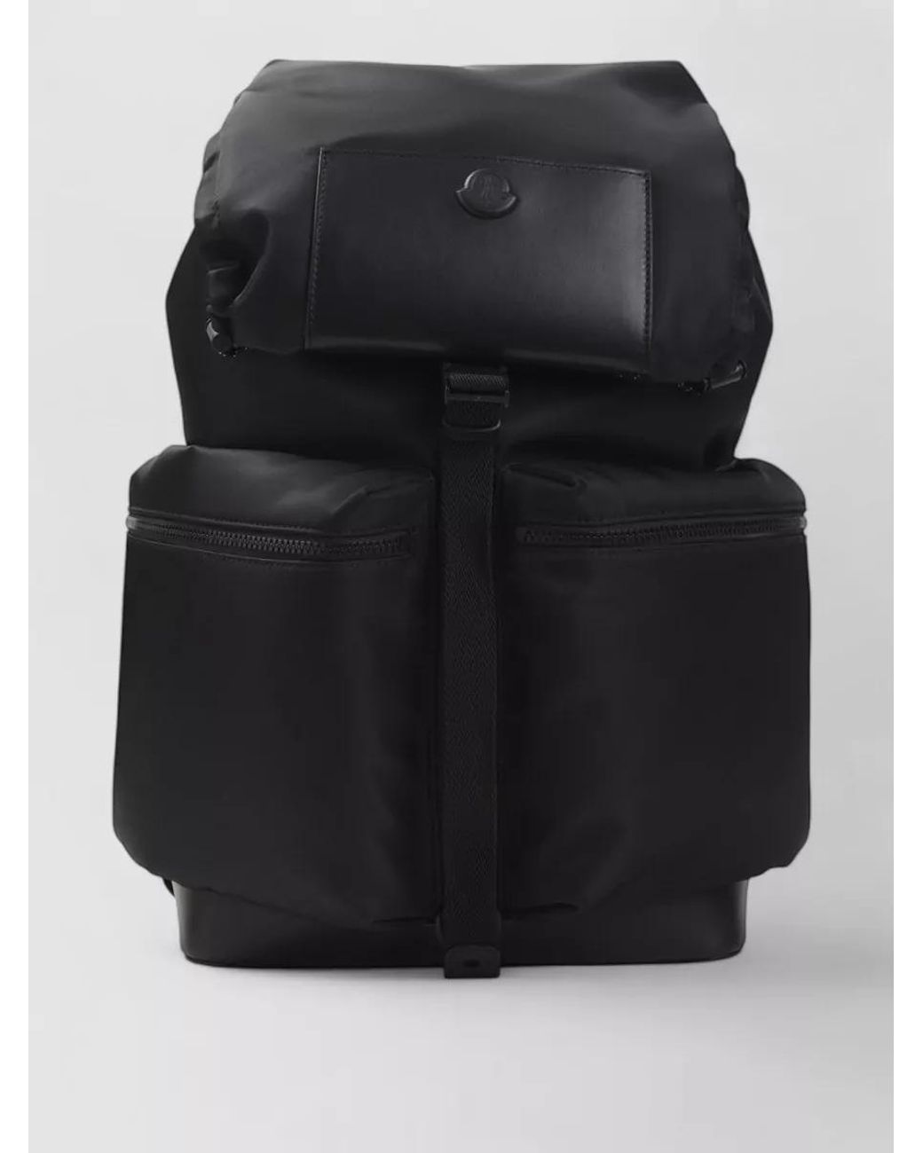 Moncler Black Nylon Backpack for men