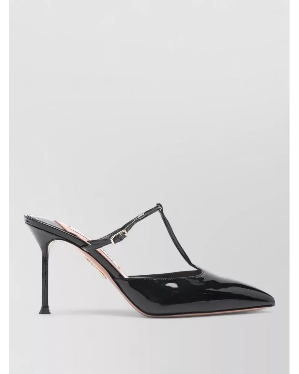 Aquazzura Multicolor Patent Leather T-Strap Mules