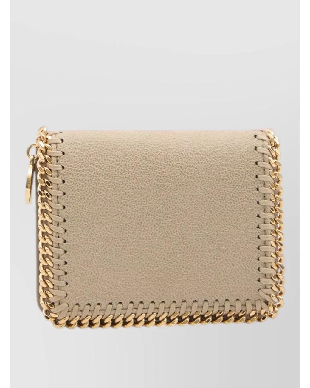 Stella McCartney Natural Faux Leather Bifold Wallet