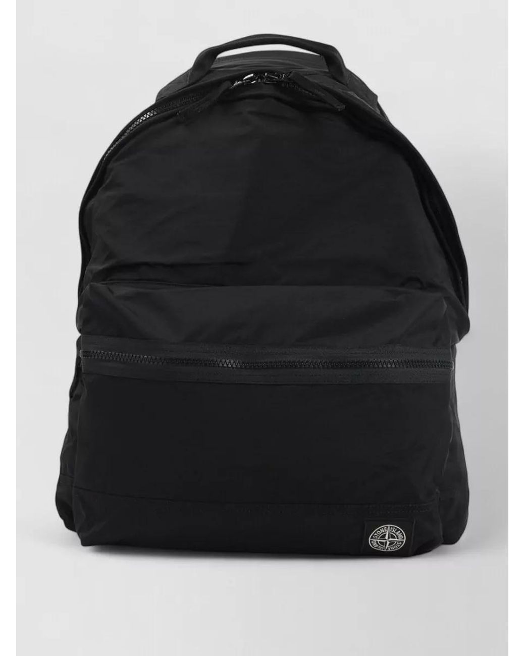 Stone Island Black Technical Backpack for men