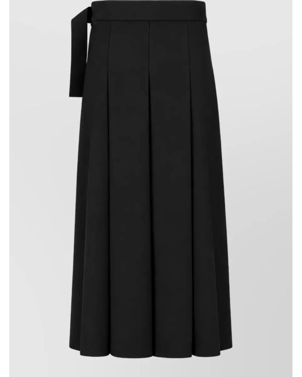 P.A.R.O.S.H. Black Pleated Skirt