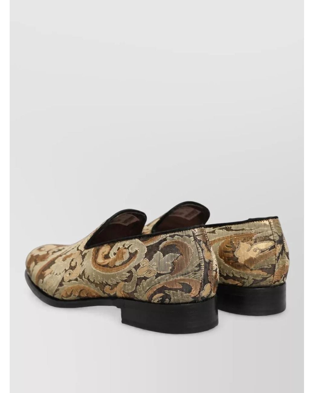 Dolce & Gabbana Multicolor Leather Slip-On Monk Shoes for men
