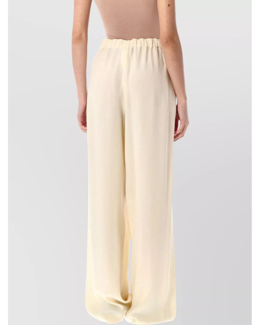Fabiana Filippi Natural Wide-Leg Trousers