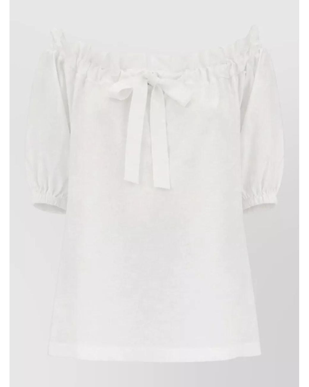 Patou White Cotton Oversized Blouse