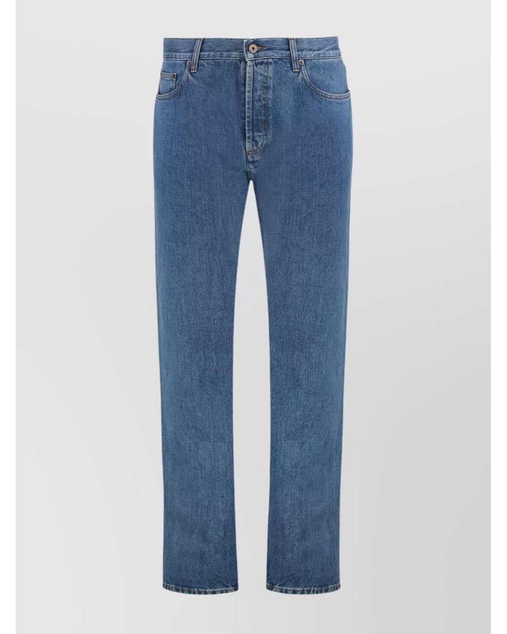 Burberry Blue Cotton Slim-Fit Jeans for men