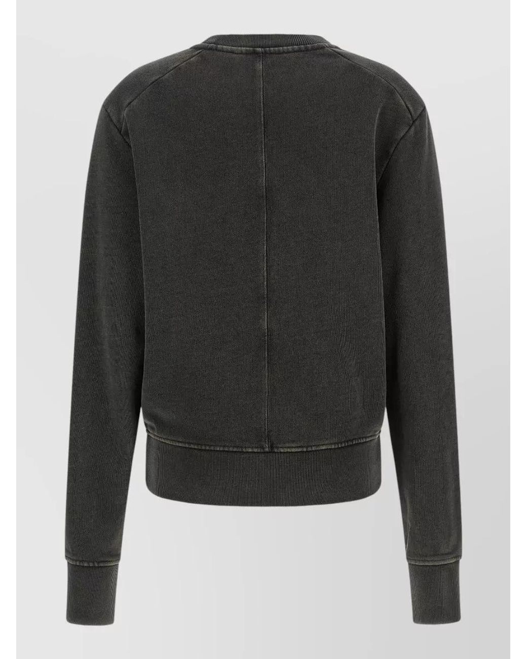 Entire studios Gray Ribbed Boxy-Fit Crewneck Sweatshirt