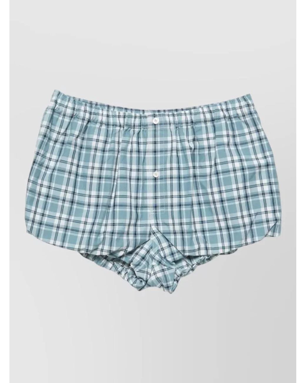 Acne Blue Organic Cotton Pyjama Shorts