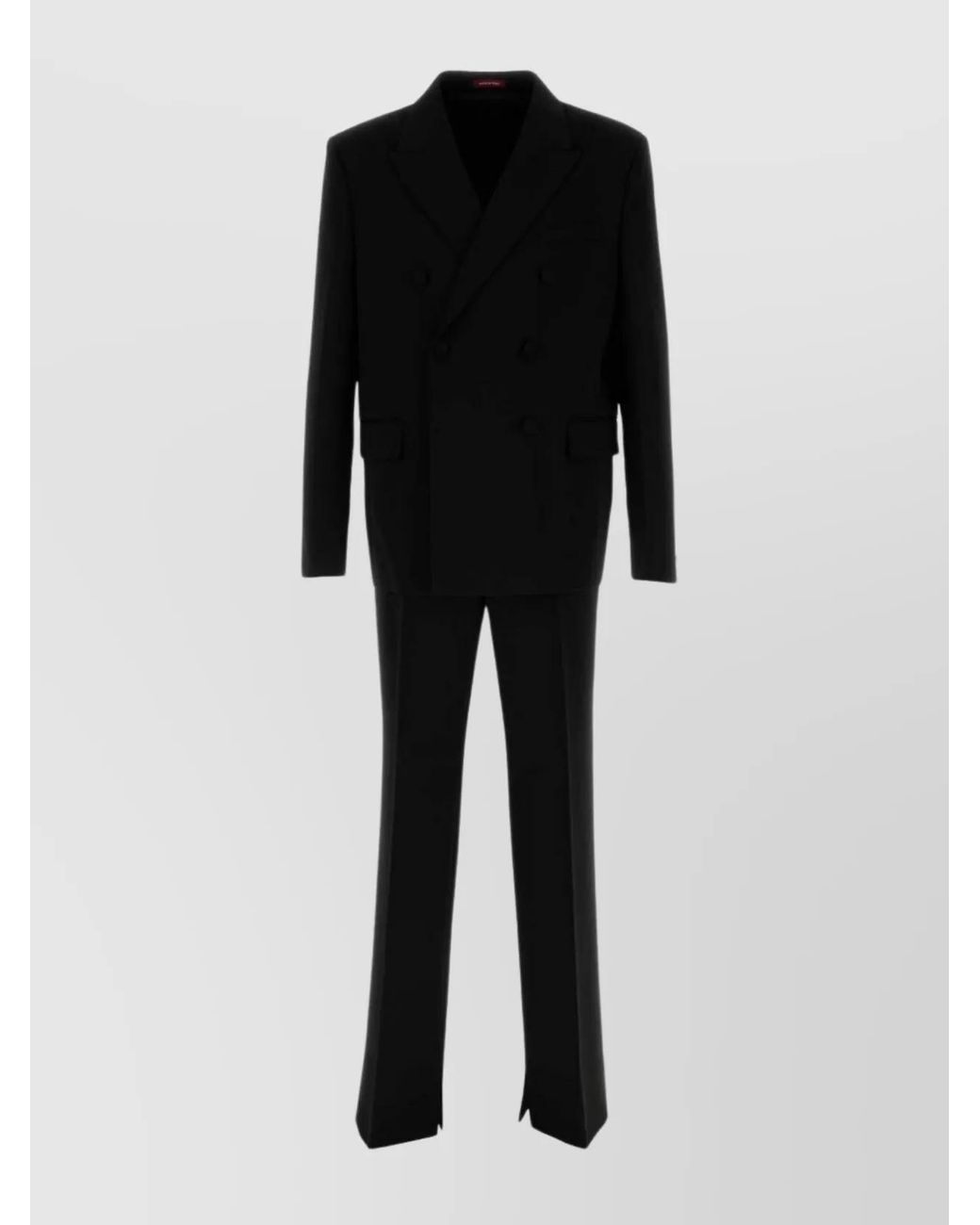 Gucci Black Wool Double-Breasted Suit for men