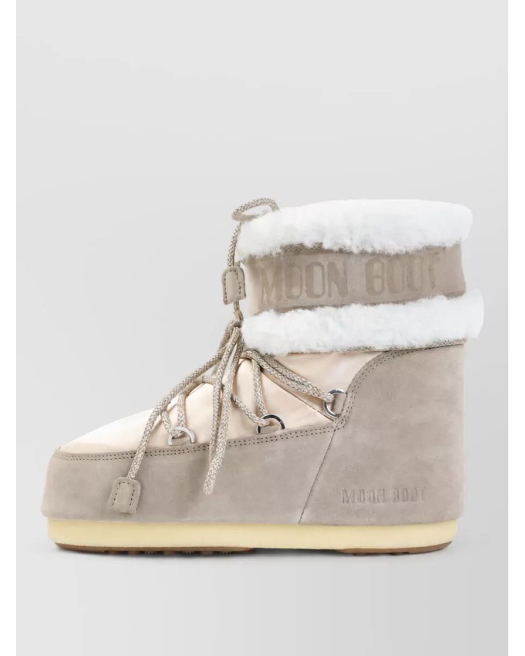 Moon Boot Natural Suede Ankle Boots