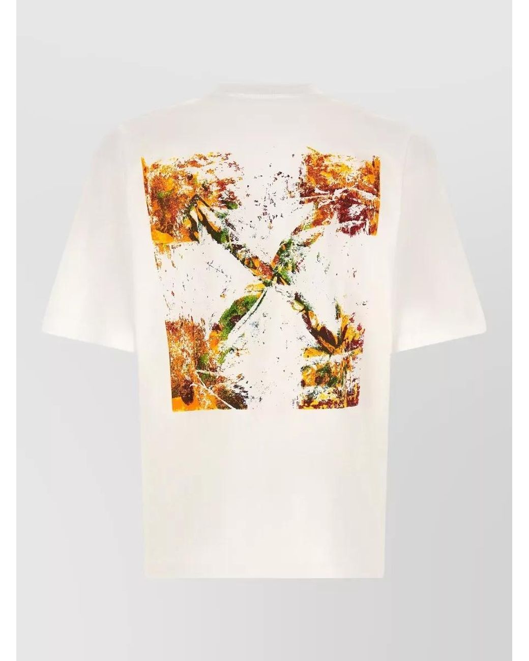 Off-White c/o Virgil Abloh Natural Spices Arrow Skate Oversized Cotton T-Shirt for men