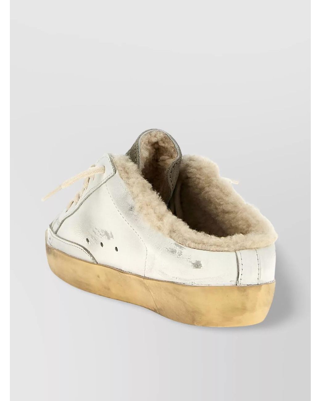 Golden Goose Deluxe Brand Metallic Leather Superstar Sabots