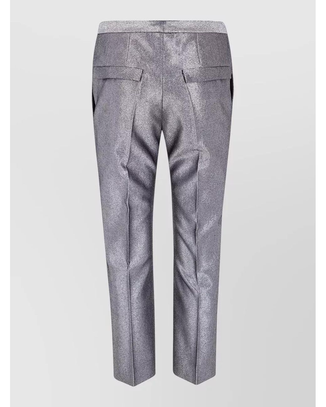 SAPIO Gray Cropped Denim Trousers