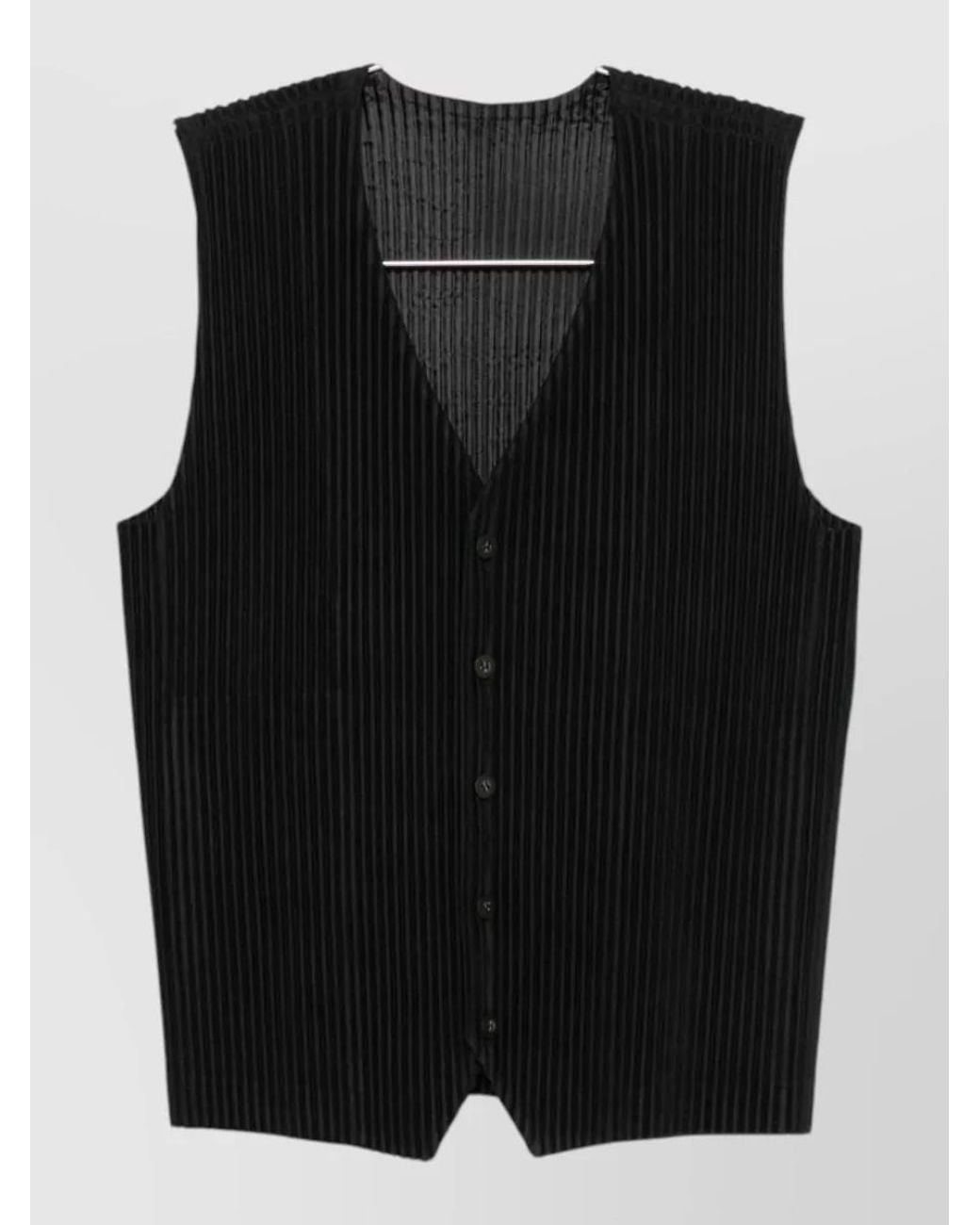 Homme Plissé Issey Miyake Black Vest for men