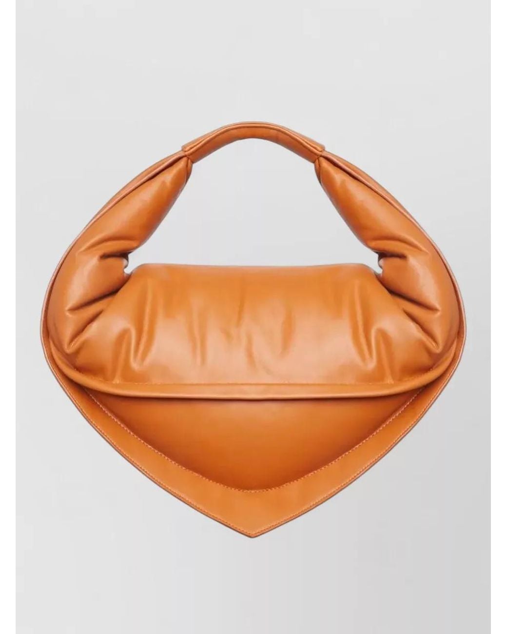 FEDERICO CINA Orange Leather Shoulder Bag