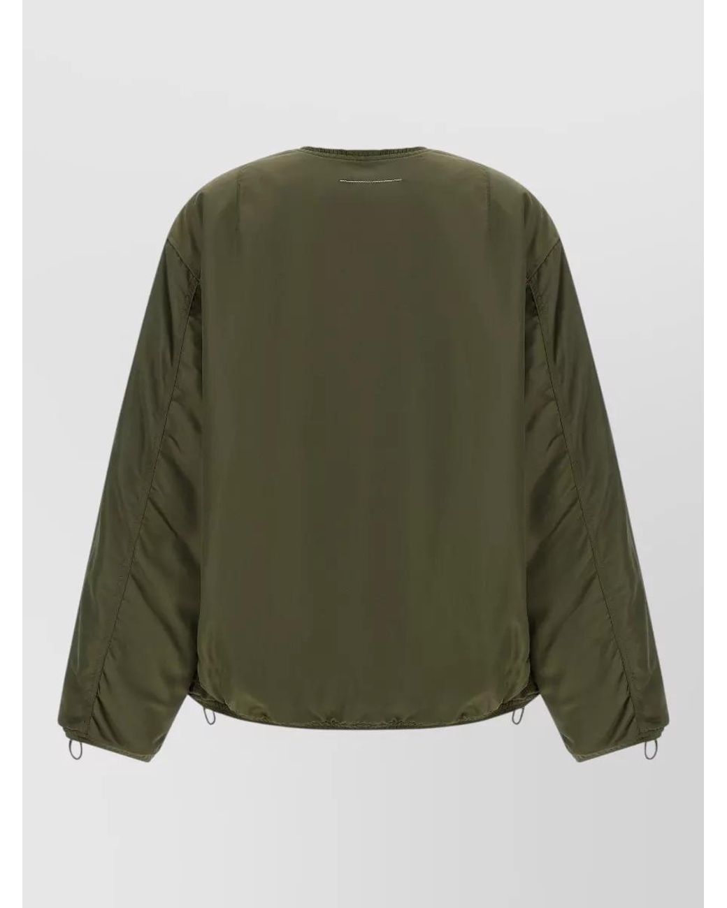 MM6 by Maison Margiela Green Asymmetric Hem Oversized Jacket