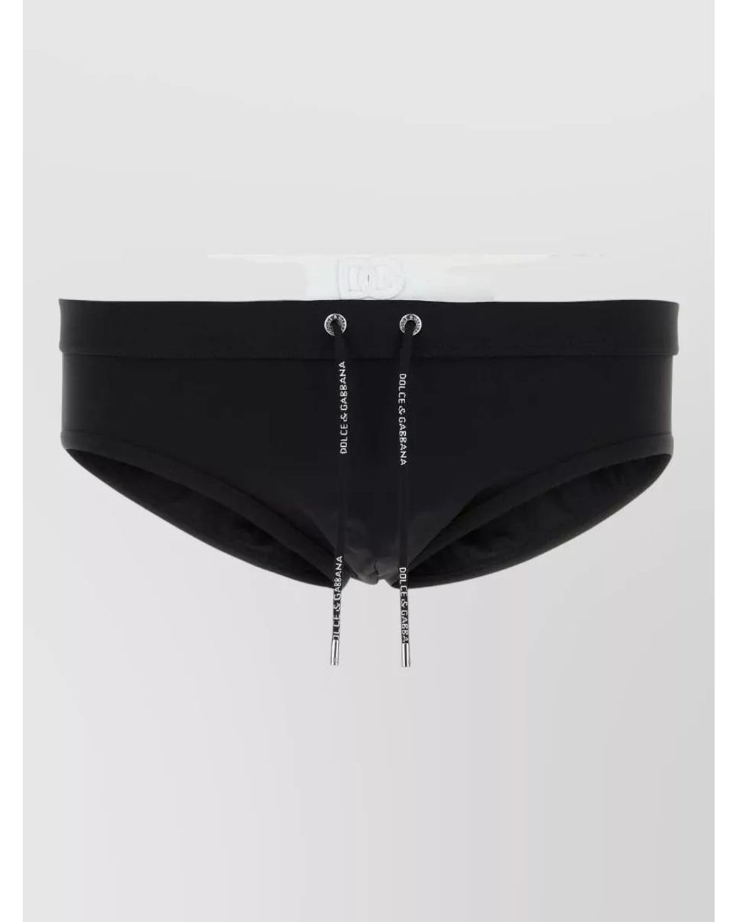 Dolce & Gabbana Black Stretch Nylon Swimming Briefs for men