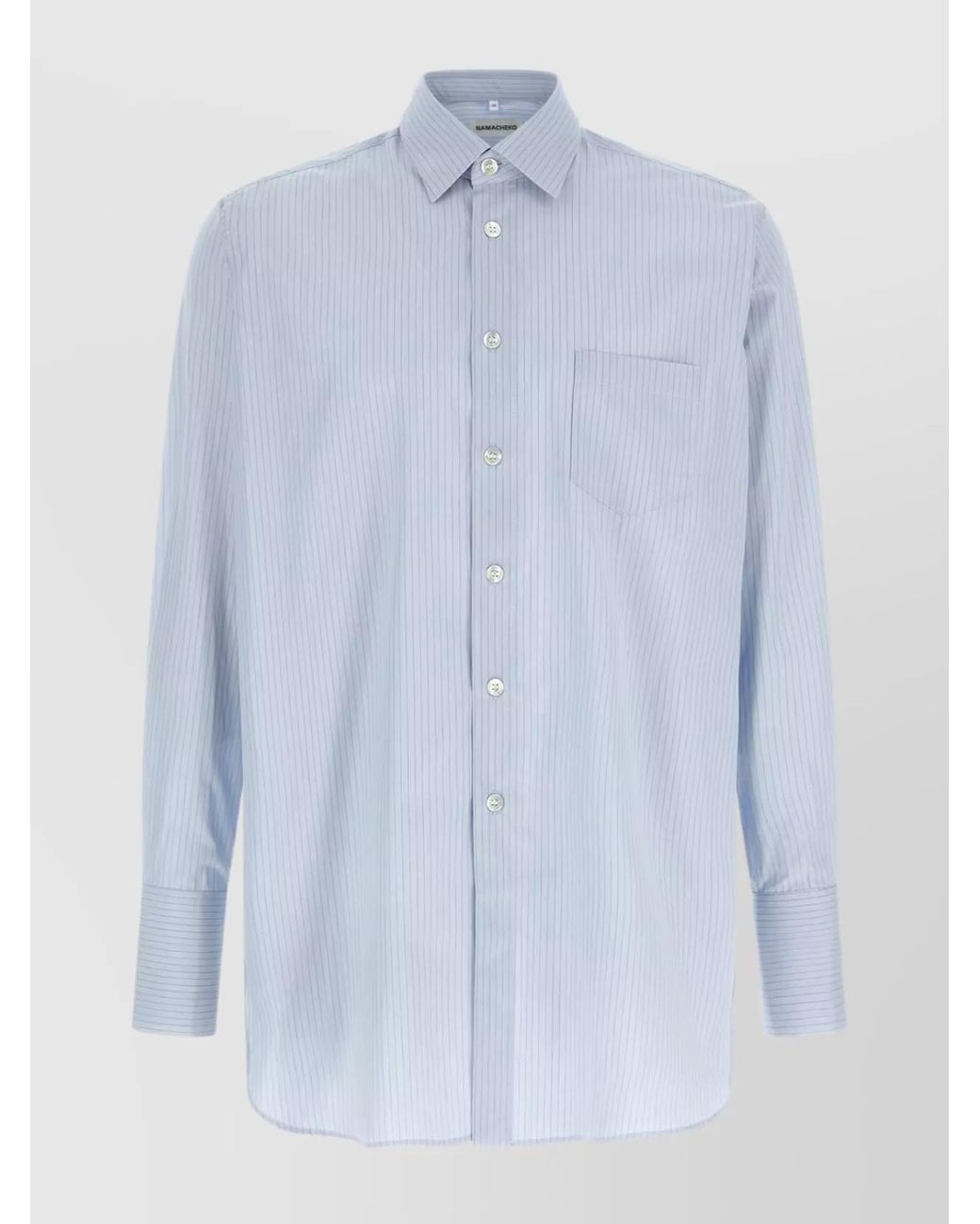 NAMACHEKO Blue Hernan Cotton Shirt for men