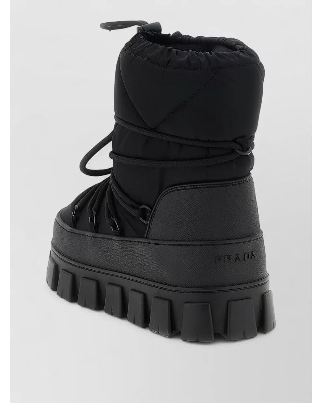 Prada Black Nylon Ankle Boots