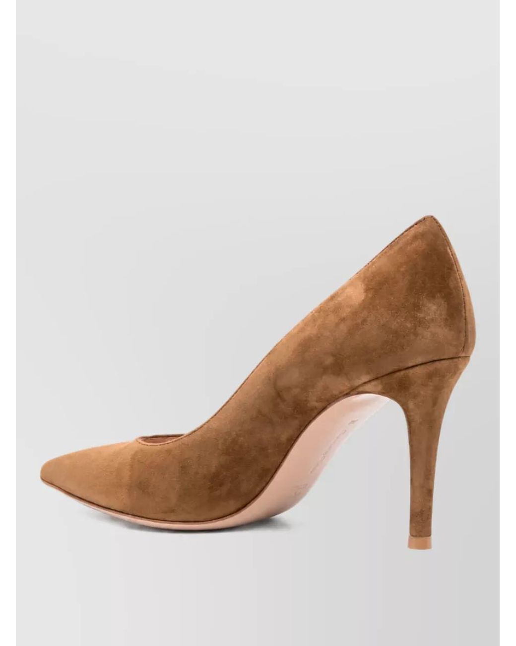 Gianvito Rossi Brown Suede Pointed-Toe Pumps