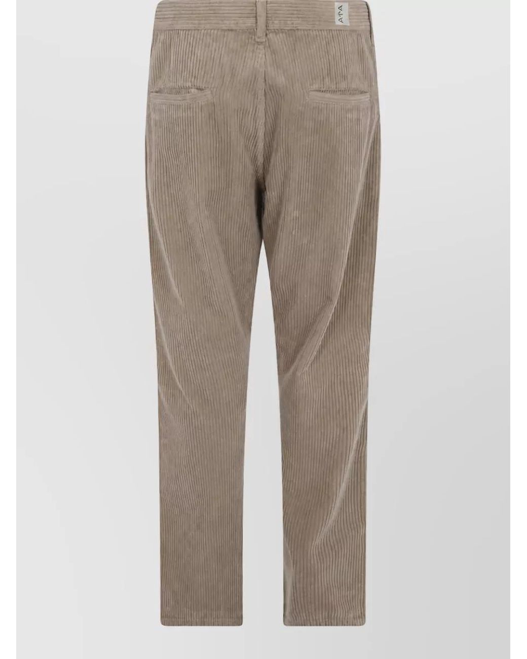 Aspesi Natural Cotton Straight-Leg Trousers for men
