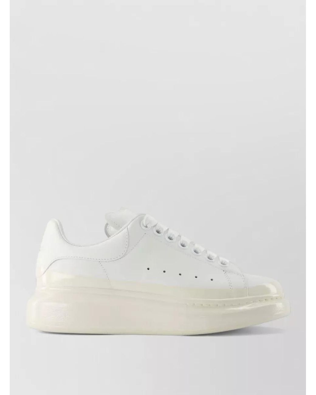 McQueen Natural Leather Low-Top Sneakers