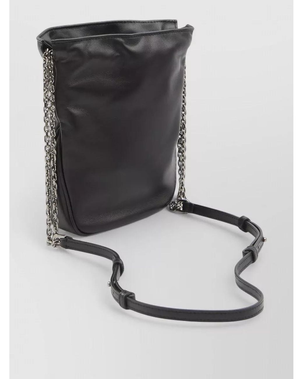Roger Vivier Black Calfskin Crystal-Embellished Crossbody Bag