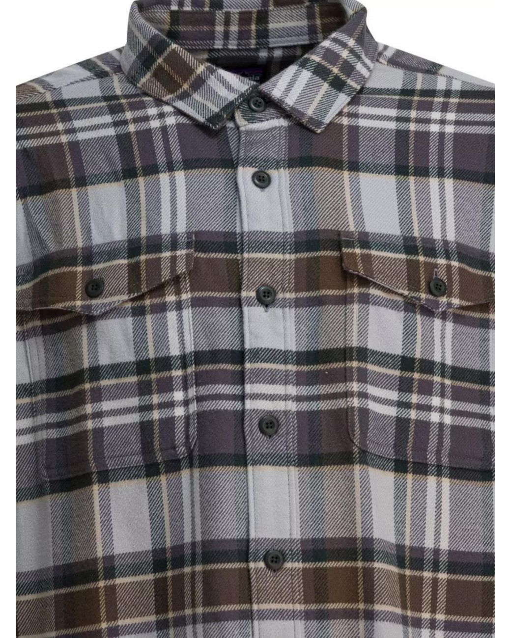 Patagonia Gray Cotton Flannel Shirt for men