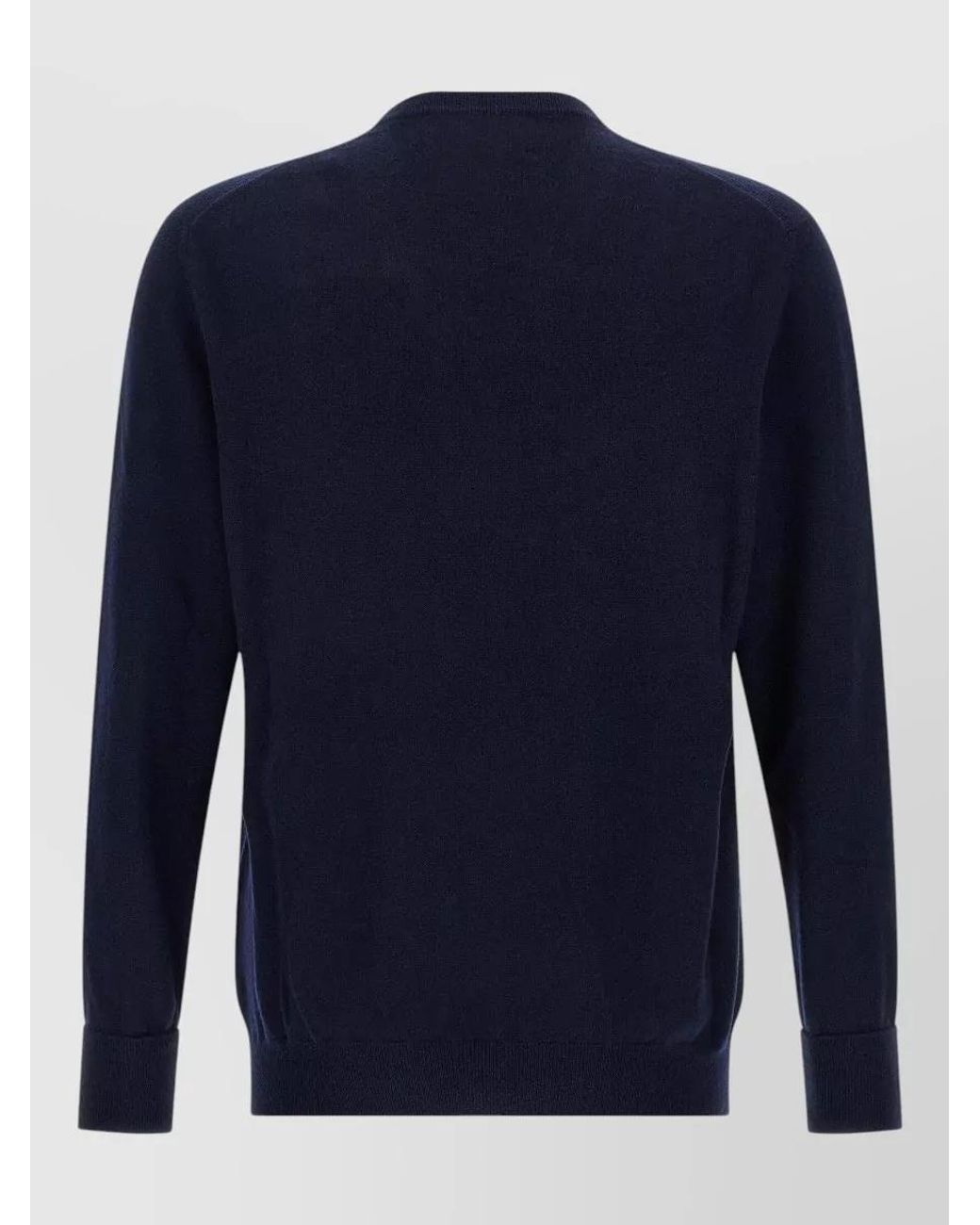 Ballantyne Blue Cashmere V-Neck Jumper for men