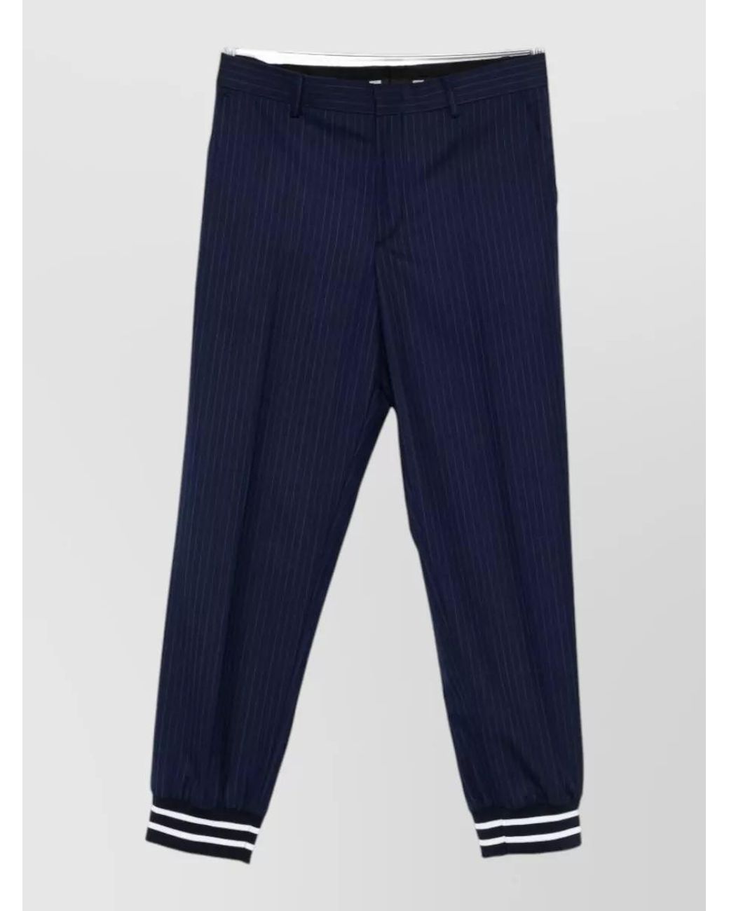 Moschino Blue Tapered Trousers for men