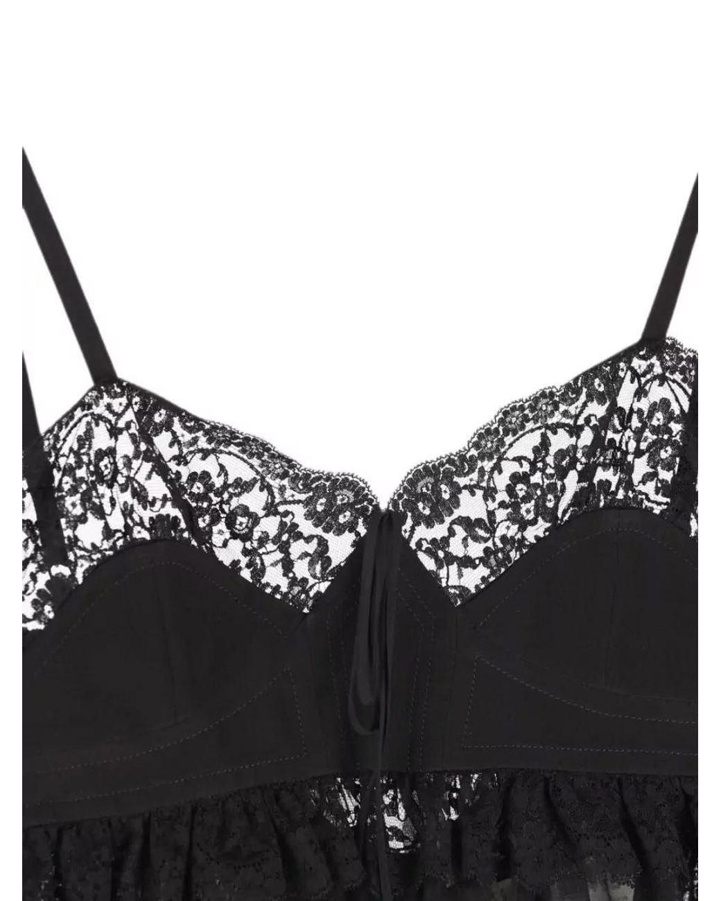 Chloé Black Silk Lingerie Top