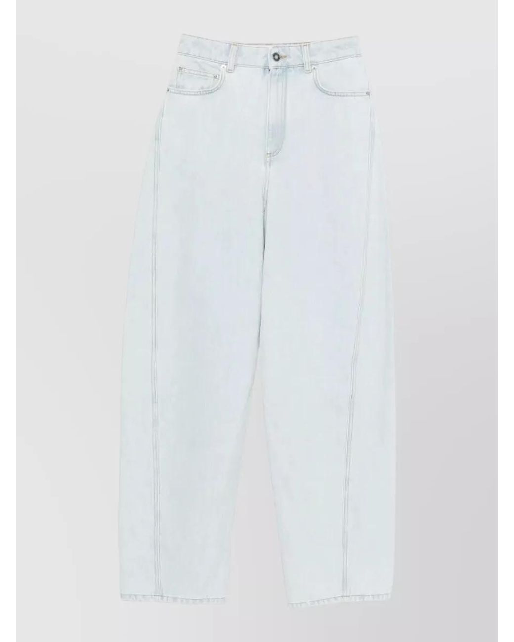 Givenchy White Denim Wide-Leg Jeans
