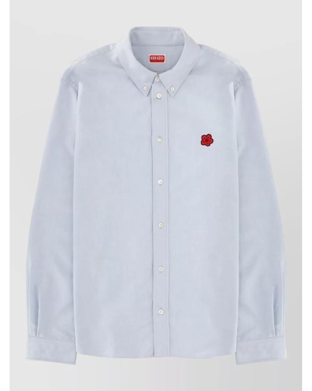 KENZO Blue Cotton Casual Shirt for men