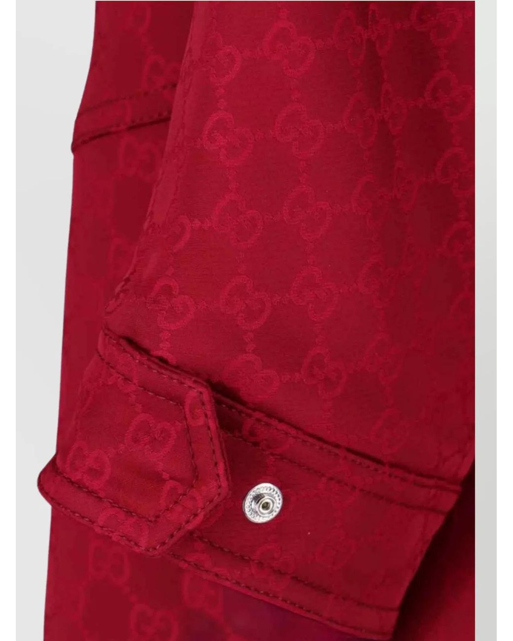 Gucci Red Viscose Fitted Jacket