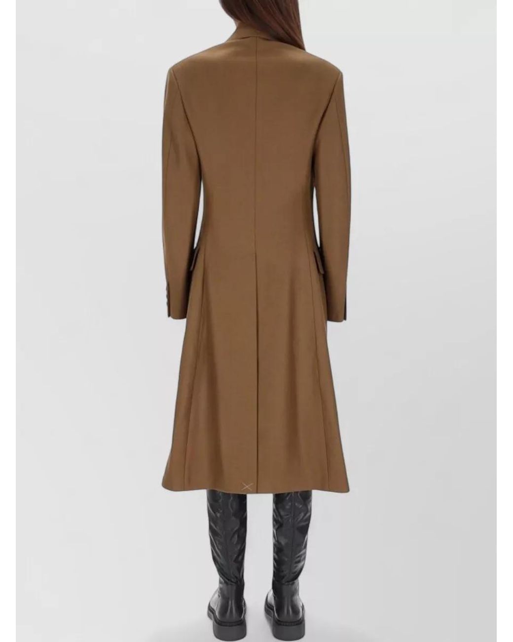 Vivienne Westwood Natural Winston Long Coat Structured Shoulders Buttons