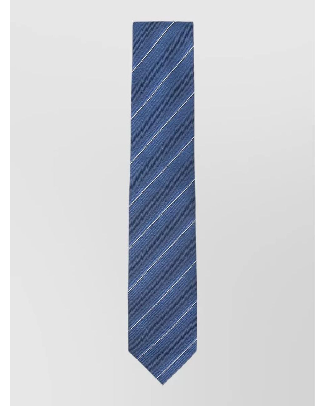 Tom Ford Blue Striped Silk Tie for men