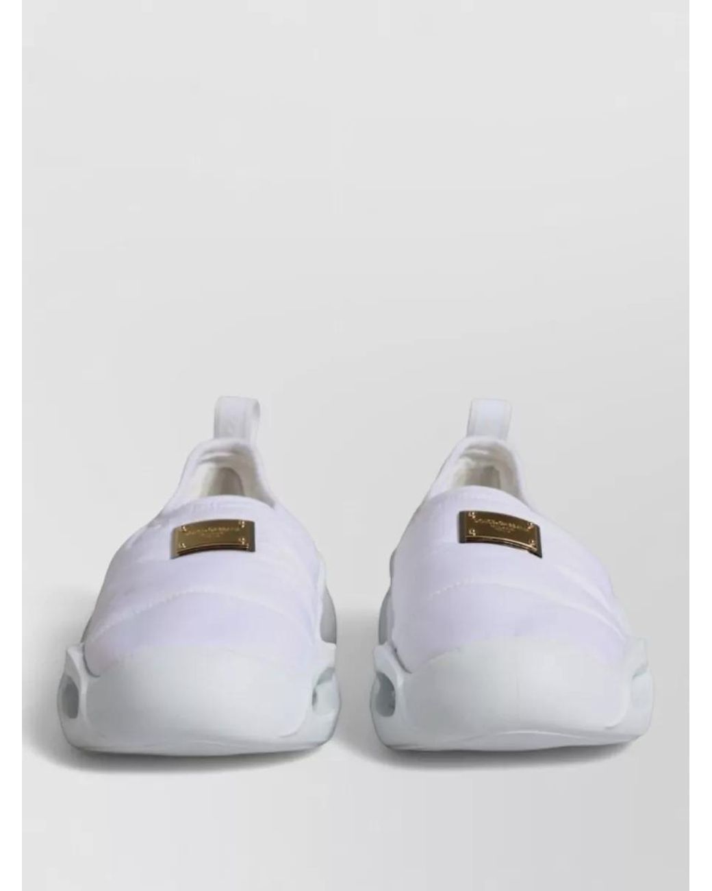 Dolce & Gabbana Metallic Quilted Slip-On Sneakers