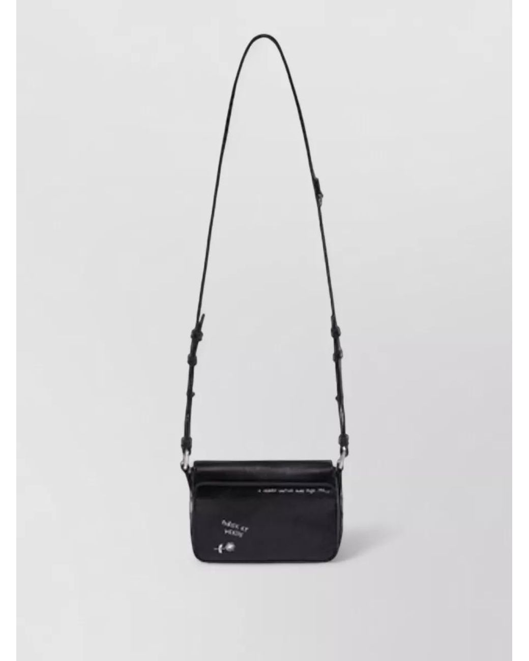 Zadig & Voltaire White Le Zazi Leather Crossbody Bag
