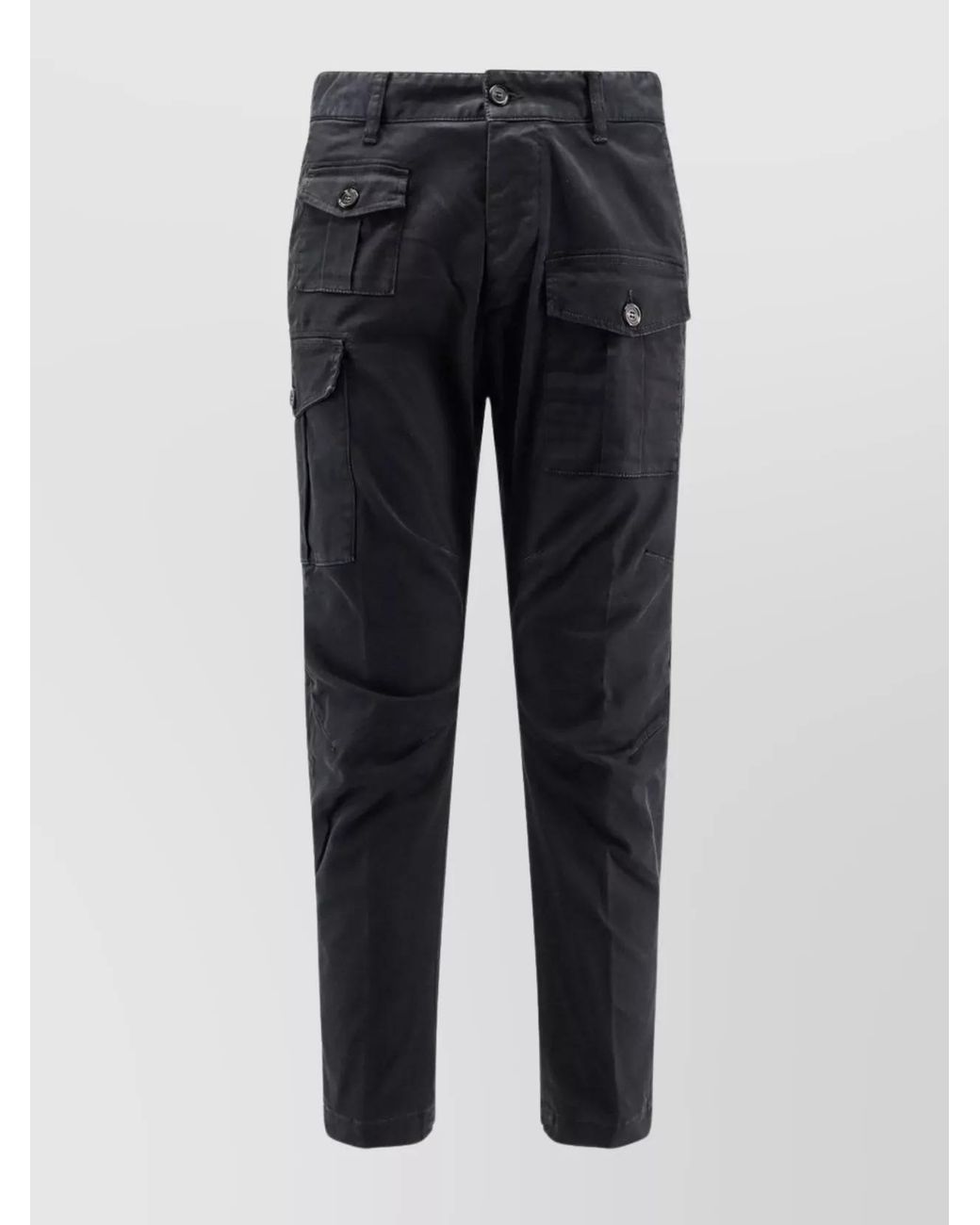 DSquared² Blue Cotton Skinny Cargo Trousers for men