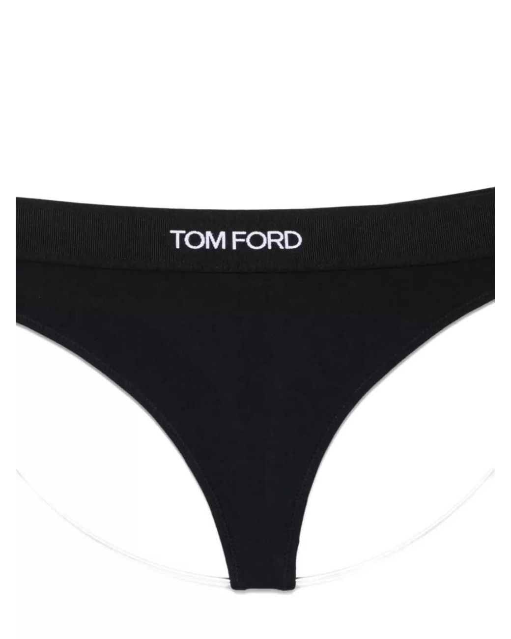 Tom Ford Black Logo Thong