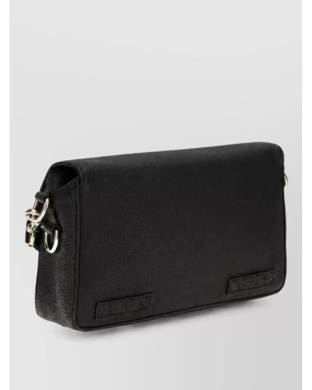 Fendi Black Leather Crossbody Clutch Bag for men