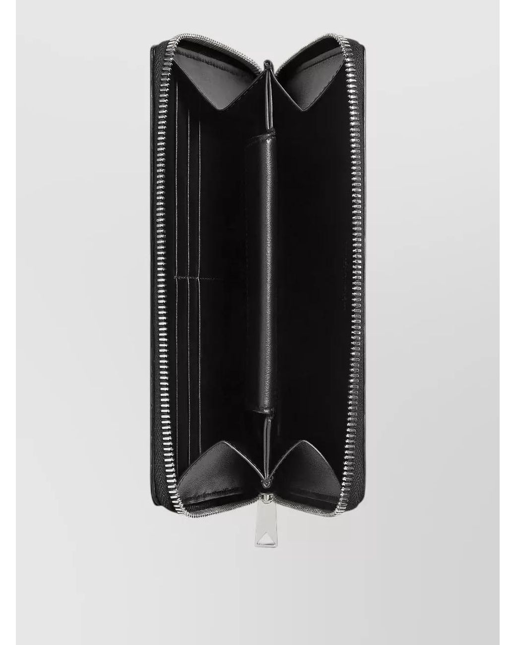 Bottega Veneta Black Leather Intrecciato Clutch Bag for men