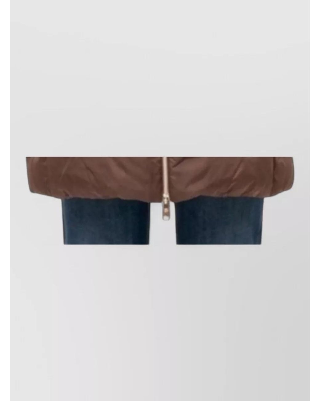 Herno Blue A-Line Midi Down Coat