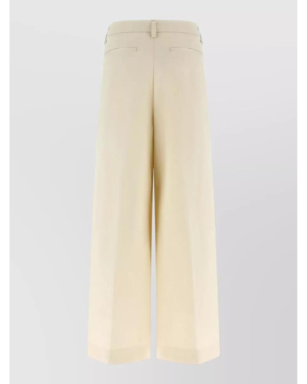 Thelatest Natural Pleated Wide-Leg Trousers
