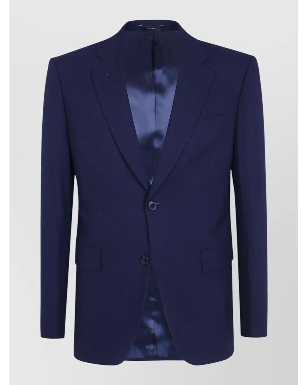 Paul Smith Blue Wool Tailored Single Breasted Suit Jacket for men