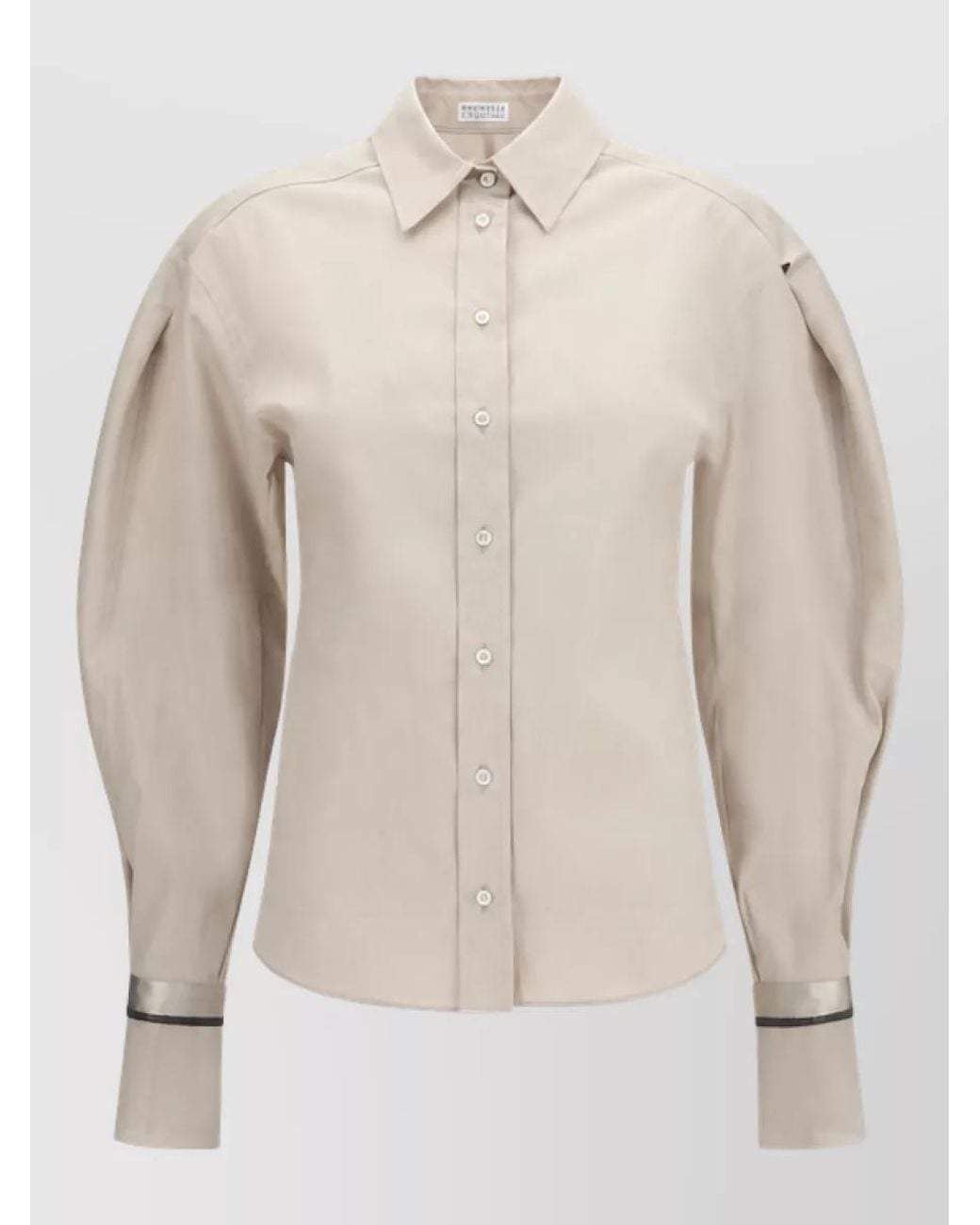 Brunello Cucinelli Natural Cotton Shirt