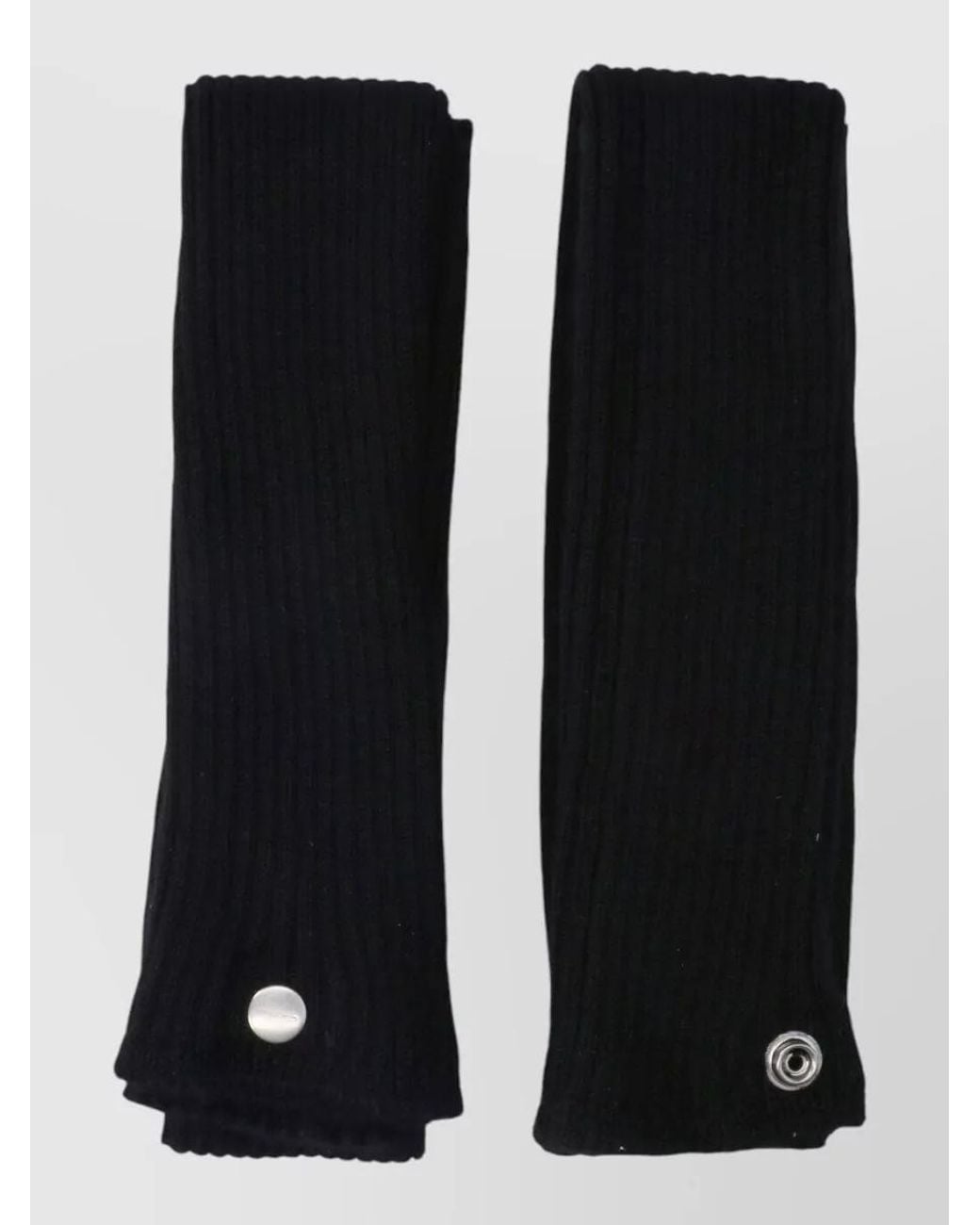 Rick Owens Black Cashmere Gloves for men